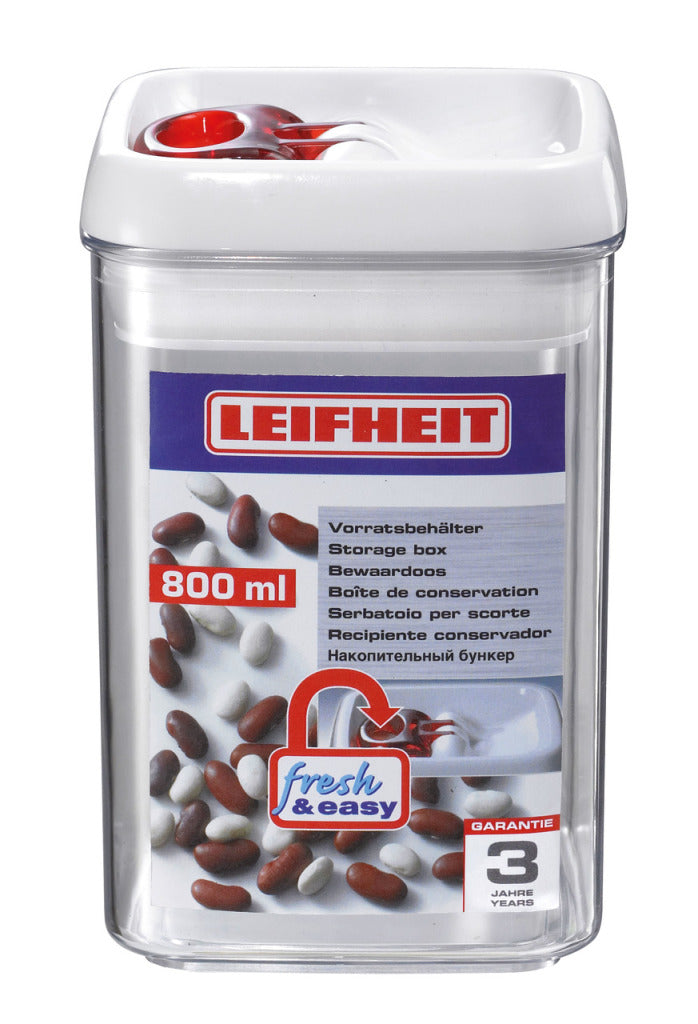 Load image into Gallery viewer, Leifheit 31208 voorraadbus fresh easy hoekig 800 ml