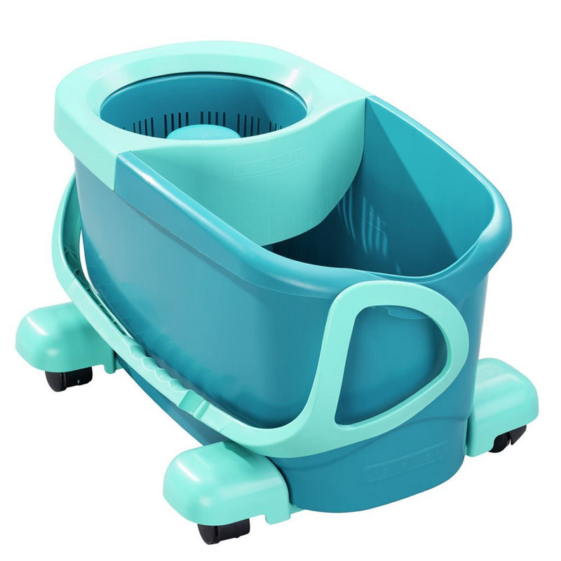 Load image into Gallery viewer, Leifheit 52102 clean twist disc mop compleet systeem met wieltjes blauw