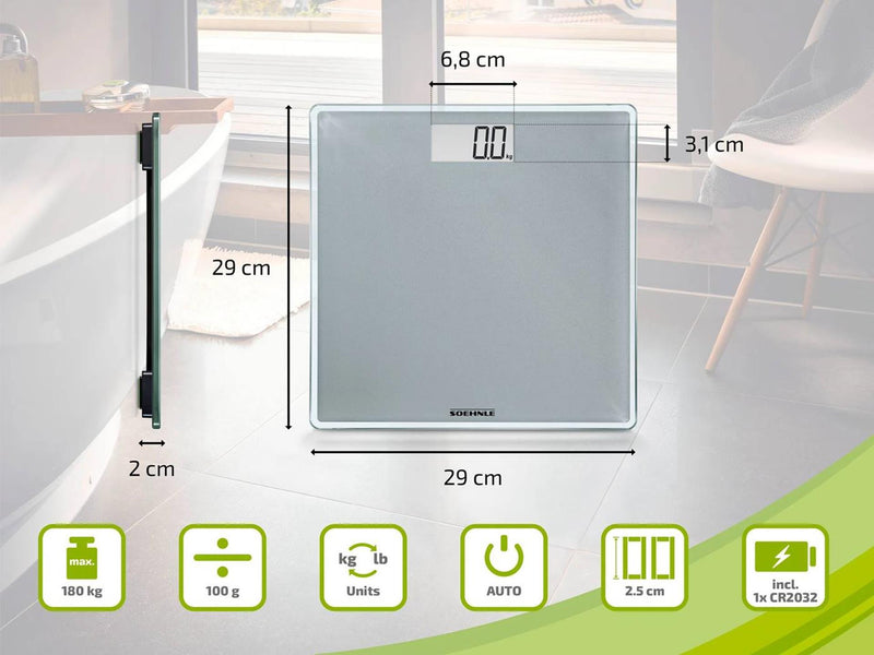 Afbeelding laden in galerijviewer, Leifheit soehnle 63852 sense compact 300 digitale personenweegschaal
