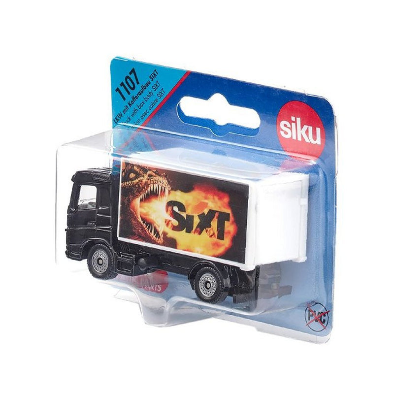 Load image into Gallery viewer, Siku vrachtwagen met aanhanger sixt 1:87