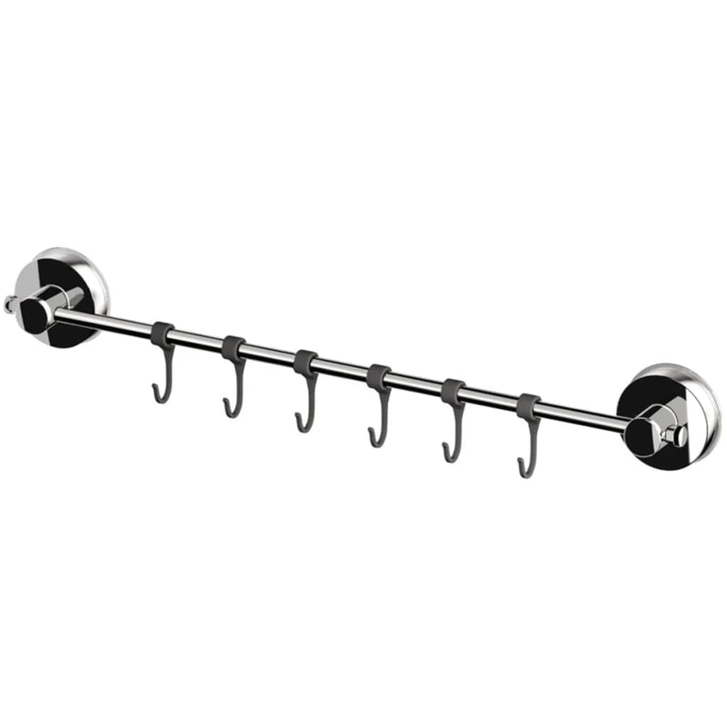 Load image into Gallery viewer, Ridder ridder handdoekenstang met haken 55,5x6,5x4,6 cm chroom 12120100