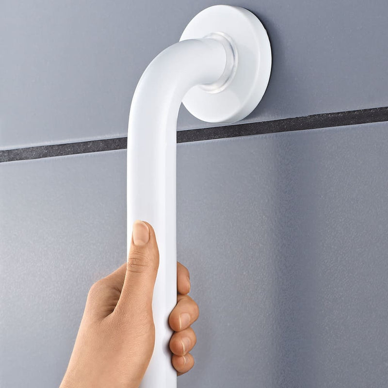 Load image into Gallery viewer, Ridder badkamer handgreep 30 cm aluminium wit a00130101