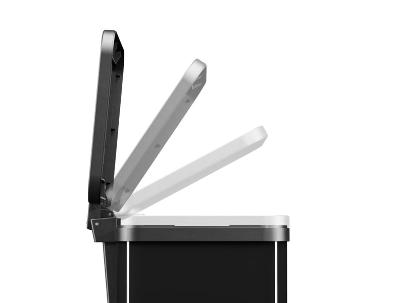 Load image into Gallery viewer, Hailo 0622-260 öko duo plus m pedaalemmer 2x 9l zilver zwart