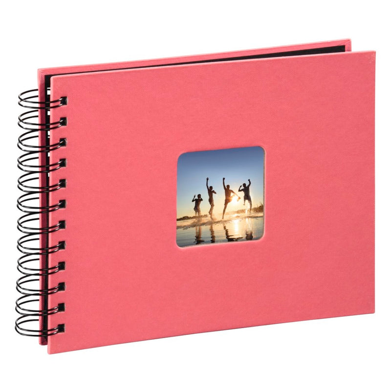 Load image into Gallery viewer, Hama spiraalalbum fine art 24 x 17 cm 50 zwarte pagina's flamingo