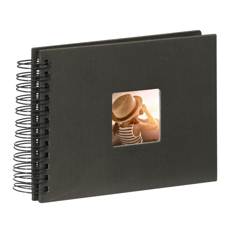 Load image into Gallery viewer, Hama spiraalalbum fine art 24 x 17 cm 50 zwarte pagina #039;s zwart