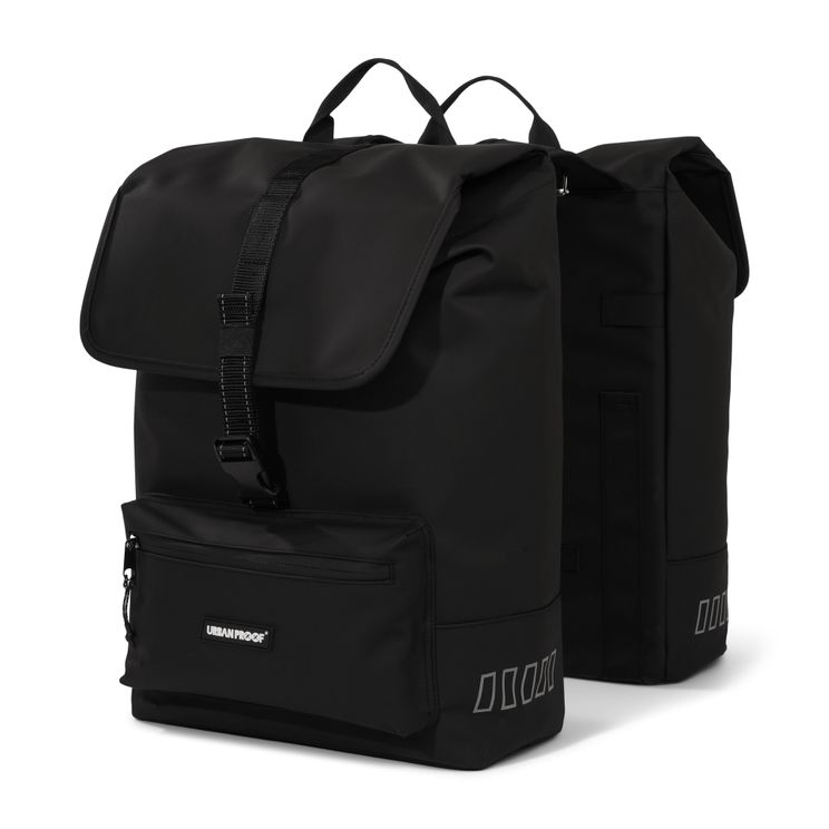 Load image into Gallery viewer, Urbanproof tas double cargo up recycle 38l zwart