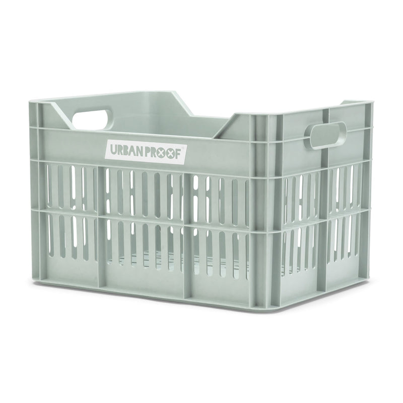 Load image into Gallery viewer, fietskrat Recycled 30 liter polypropyleen mintgroen