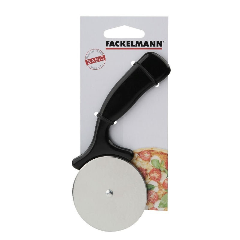 Afbeelding laden in galerijviewer, Fackelmann basic pizzasnijder 16 cm zwart pp rvs