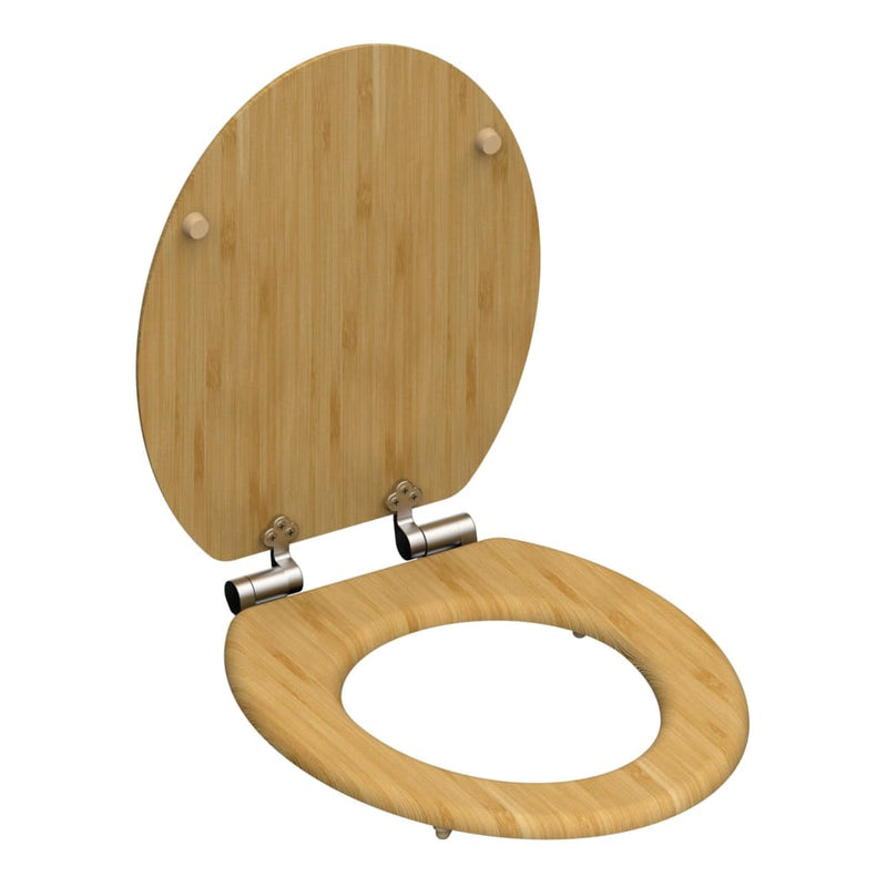 Load image into Gallery viewer, SCHÜTTE SCHÜTTE Toiletbril met soft-close NATURAL BAMBOO