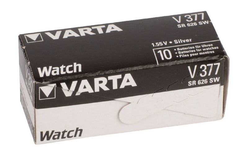 Load image into Gallery viewer, Varta v377 knoopcel batterij zilver