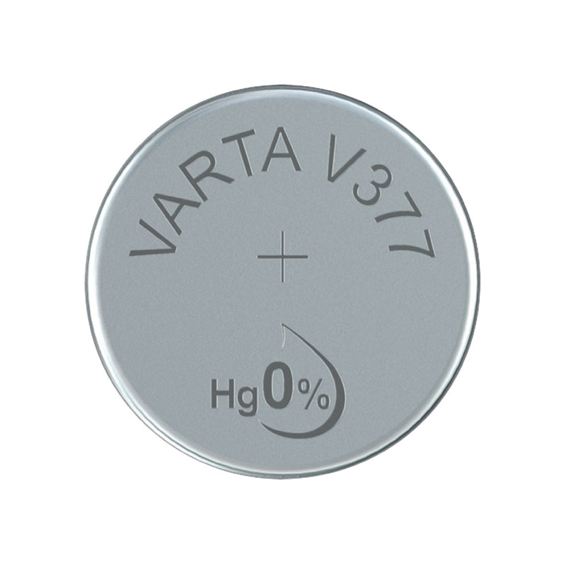 Load image into Gallery viewer, Varta v377 knoopcel batterij zilver