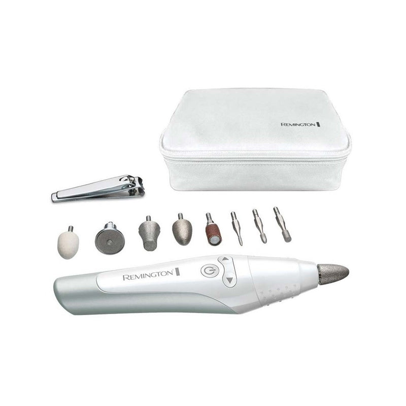 Load image into Gallery viewer, Remington man3000 reveal manicure-pedicureset met 12 hulpstukken zilver wit