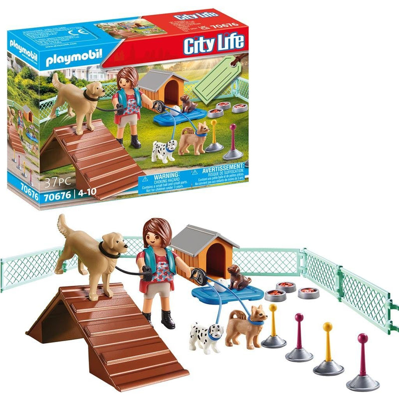 Load image into Gallery viewer, Playmobil 70676 city life gift set hondentrainster