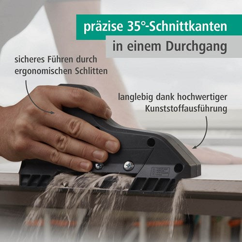 Afbeelding laden in galerijviewer, Wolfcraft - gipsschaaf - schaaf voor gips - 45 graden gipsplaten snijder - kantschaaf - 4009000
