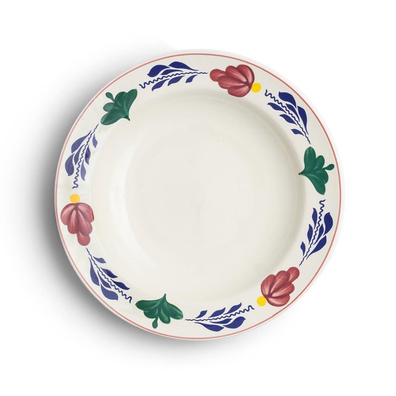 Afbeelding laden in galerijviewer, Boerenbont diep bord ã˜24 cm doos a 6 stuks