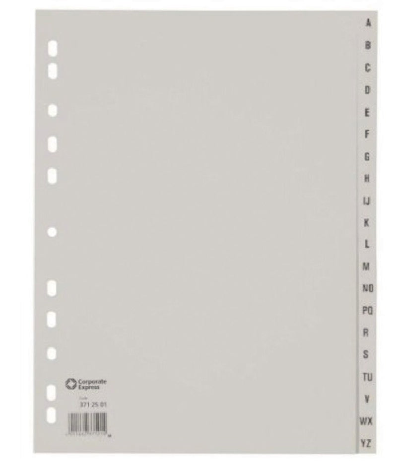 Load image into Gallery viewer, Ahrend ofc-tab1 tabbladen a4 a - z grijs set 20 stuks