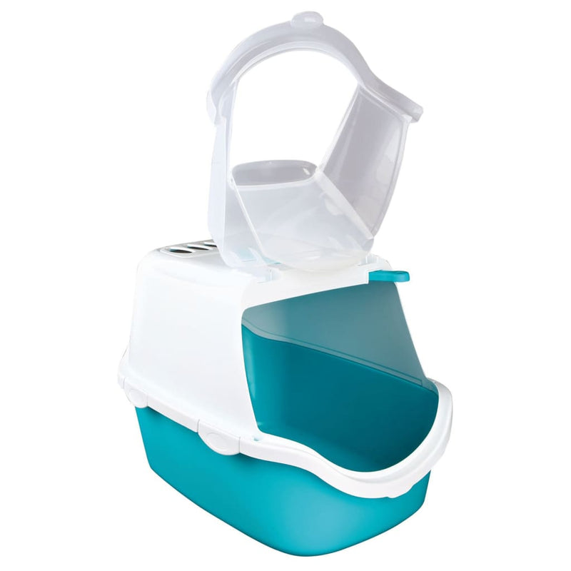 Load image into Gallery viewer, TRIXIE TRIXIE Kattenbak Vico turquoise en wit