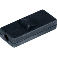 Load image into Gallery viewer, Scanpart snoerschakelaar zwart 1p 2amp