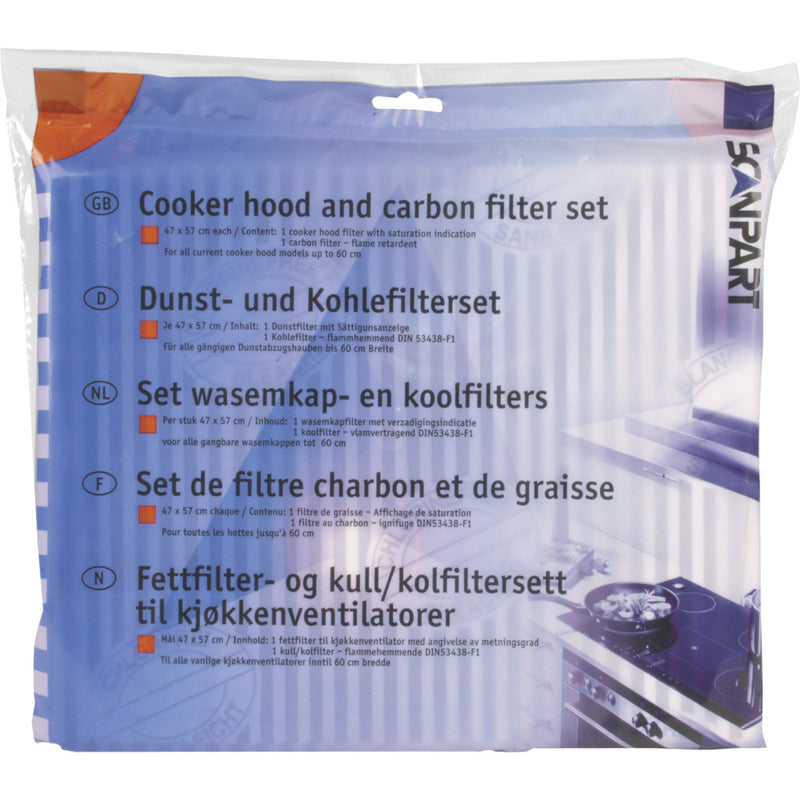 Load image into Gallery viewer, Scanpart 1530050015 l046 universeel koolstof en vetfilter 47x57