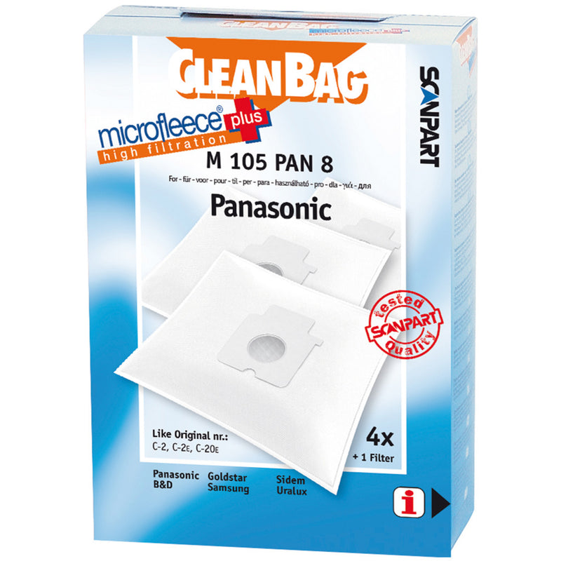 Chargez l'image dans la visionneuse de la galerie, Scanpart m105pan8 microfleese stofzak panasonic c-2e micro en
