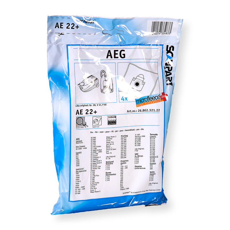 Chargez l'image dans la visionneuse de la galerie, Scanpart Scanpart Ae22 en Microfleese Stofzak AEG Gr 28 Micro