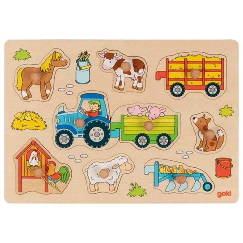 ギャラリービューアに画像をロードする, Knoppuzzel tractor met aanhangers. 9 del