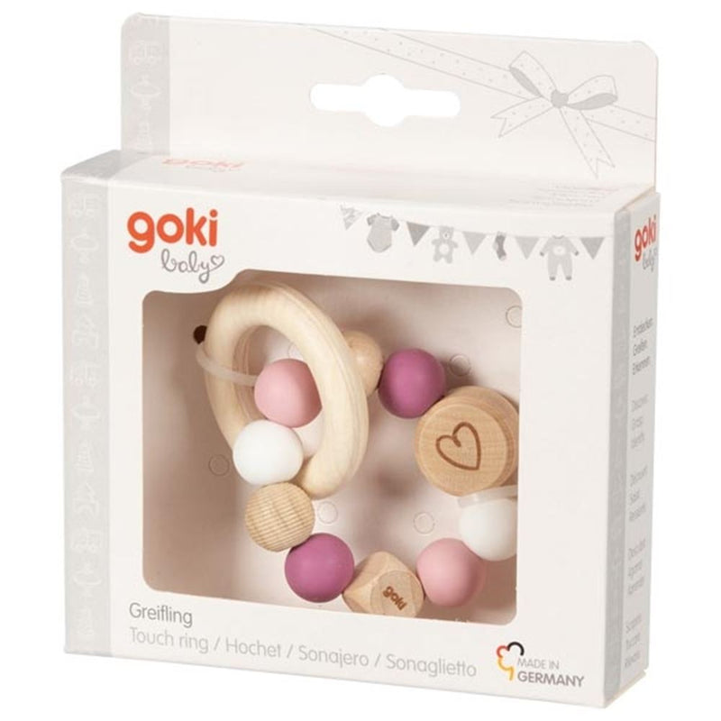 Afbeelding laden in galerijviewer, Goki touchring elastisch hart. 9 cm.
