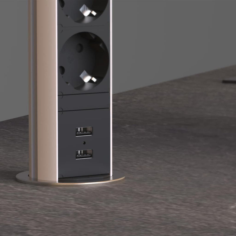 Load image into Gallery viewer, Schütte stopcontact inbouw drievoudig e1 zwart