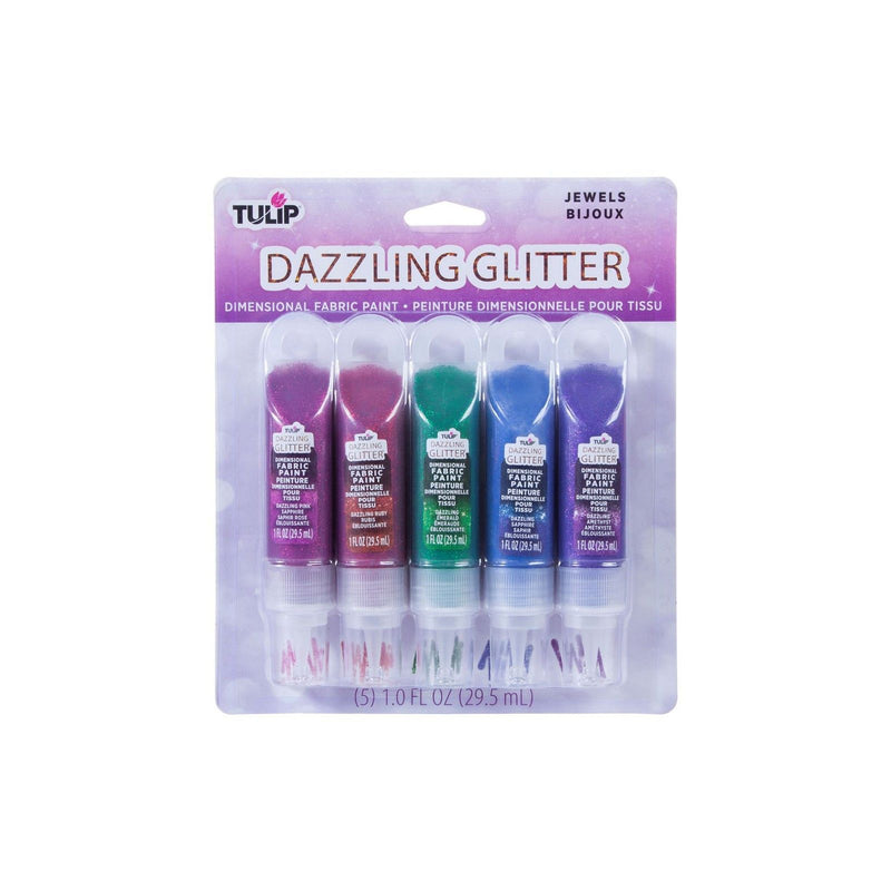 Load image into Gallery viewer, Tulip • 3d textielverf met glitter 29,5ml jewels 5st.