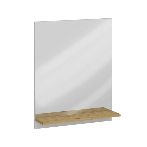 FMD FMD Wandspiegel met schap 54,5x13,5x67,5 cm artisan eiken