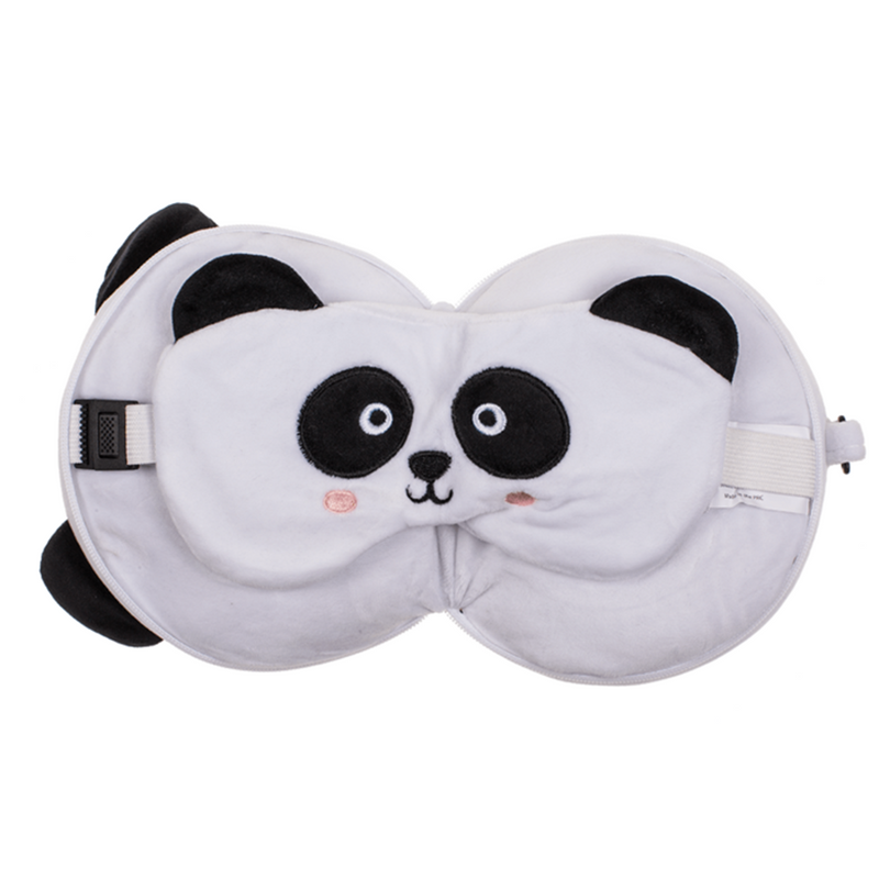 Afbeelding laden in galerijviewer, Kinder pluche reiskussen met oogmasker p