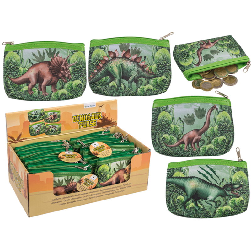 Afbeelding laden in galerijviewer, Dsp portemonnee dinosaur. 4 assortie. 24