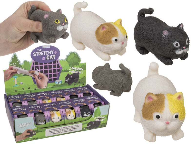 Afbeelding laden in galerijviewer, Dsp strech kat, 9 cm, 3 ass. 24 stuks in