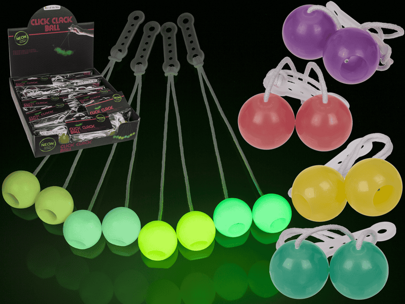 Afbeelding laden in galerijviewer, Dsp. klick-klack bal. glow in the dark.