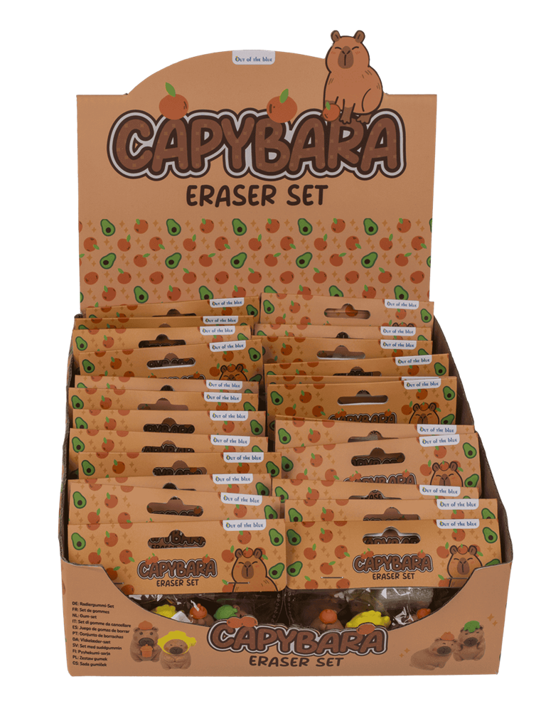 Afbeelding laden in galerijviewer, Dsp gummen capybara. 4 ass. 24 stuks in