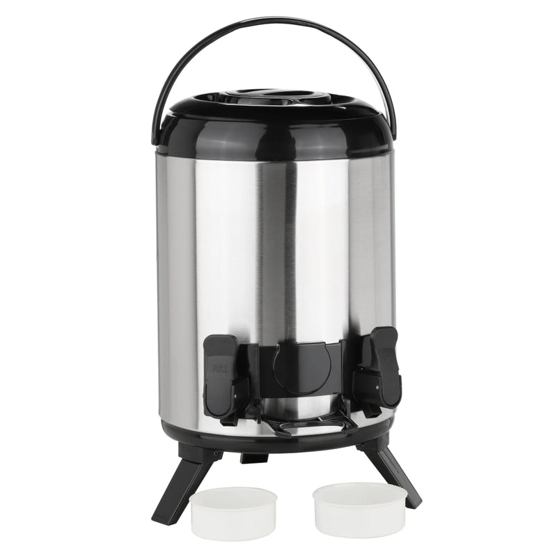 Laden Sie das Bild in Galerie -Viewer, HI HI Thermoskan 9 L 23 cm zilverkleurig