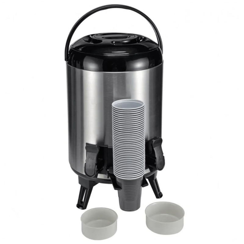 Laden Sie das Bild in Galerie -Viewer, HI HI Thermoskan 9 L 23 cm zilverkleurig