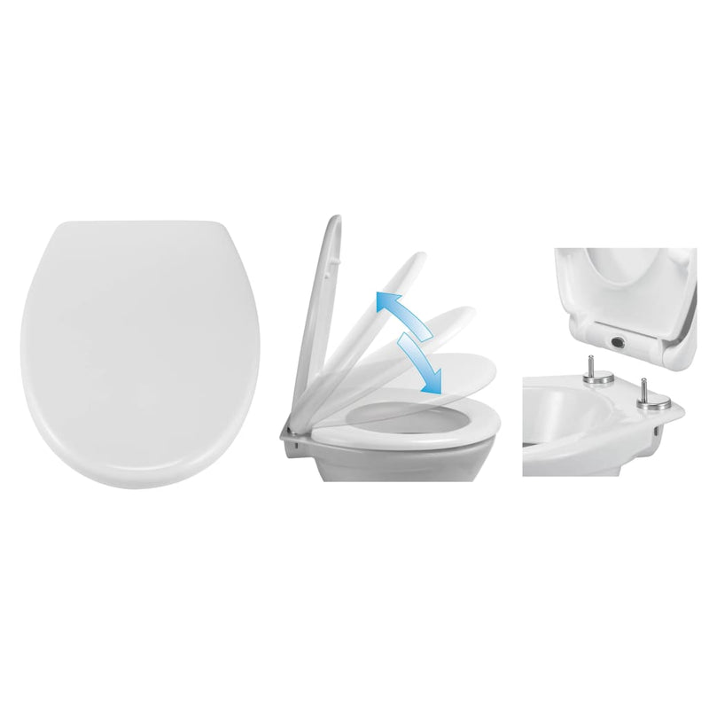 Load image into Gallery viewer, Hi toiletbril met quick release en soft-close