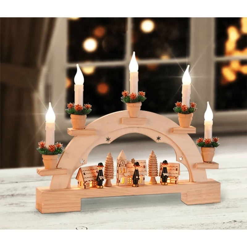 Load image into Gallery viewer, HI HI Kerstboog met verlichting