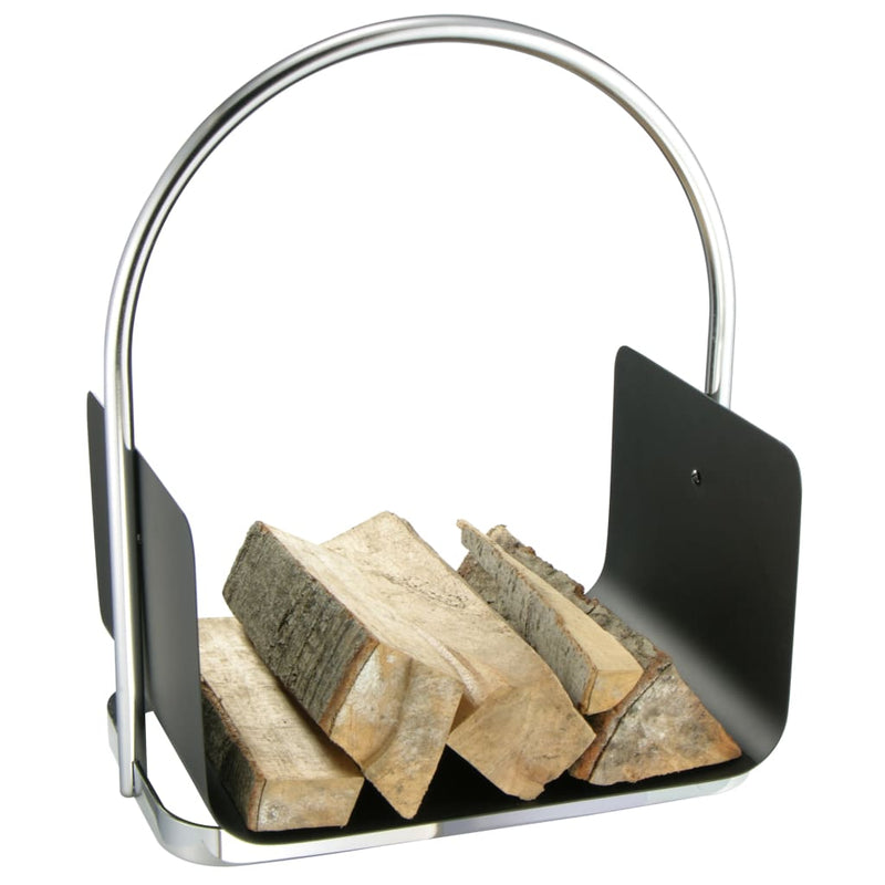 Load image into Gallery viewer, Hi brandhouthouder 40,5x30x47 cm zilverkleurig