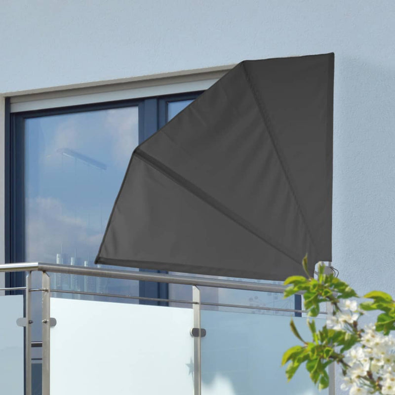 Load image into Gallery viewer, HI HI Balkonscherm 1,2x1,2 m polyester zwart