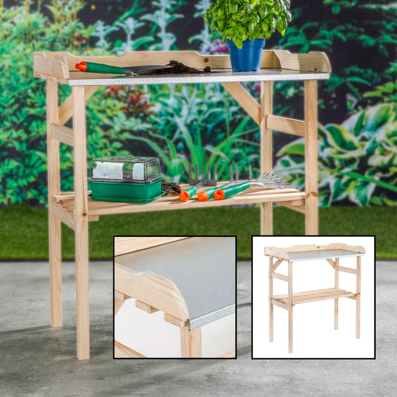 Load image into Gallery viewer, Hi oppottafel 82x38x78 cm hout