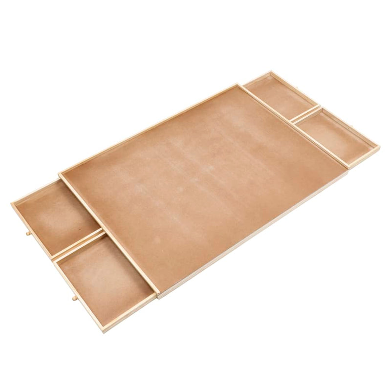 Load image into Gallery viewer, Hi puzzeltafel met 4 lades 76x57x4,5 cm hout