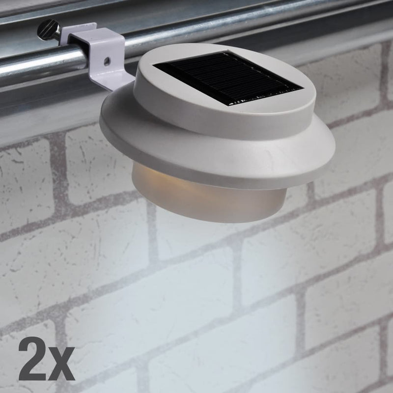 Load image into Gallery viewer, Hi hi dakgootlampen 2 st solar led wit