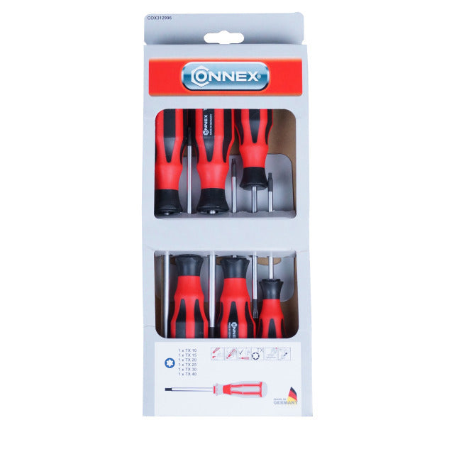 Load image into Gallery viewer, Connex cox312996 6-delige tx schroevendraaierset 2com