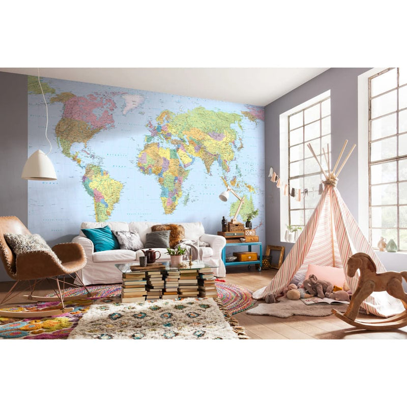Load image into Gallery viewer, Komar Komar Fotobehang World Map XXL 368x248 cm XXL4-038