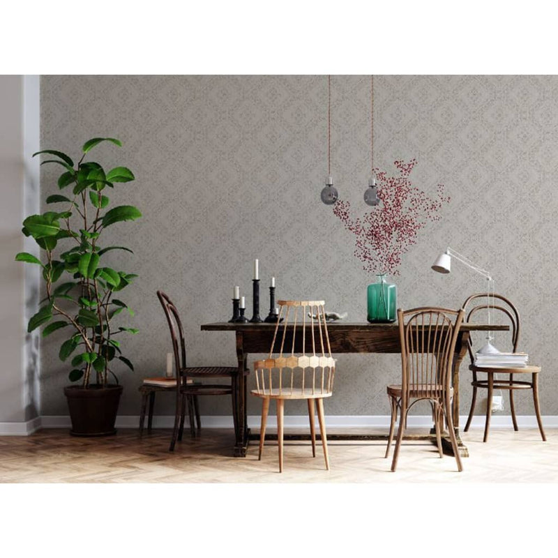 Load image into Gallery viewer, Noordwand behang topchic tone on tone diamonds metallic beige