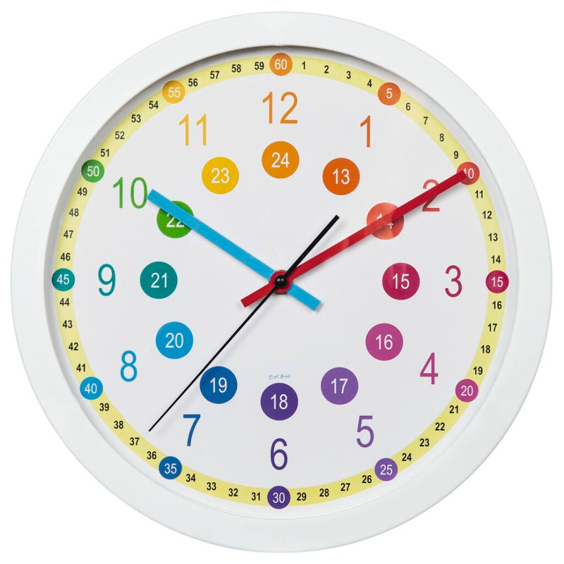 Load image into Gallery viewer, Hama wandklok voor kinderen easy learning diameter 30 cm geluidsarm