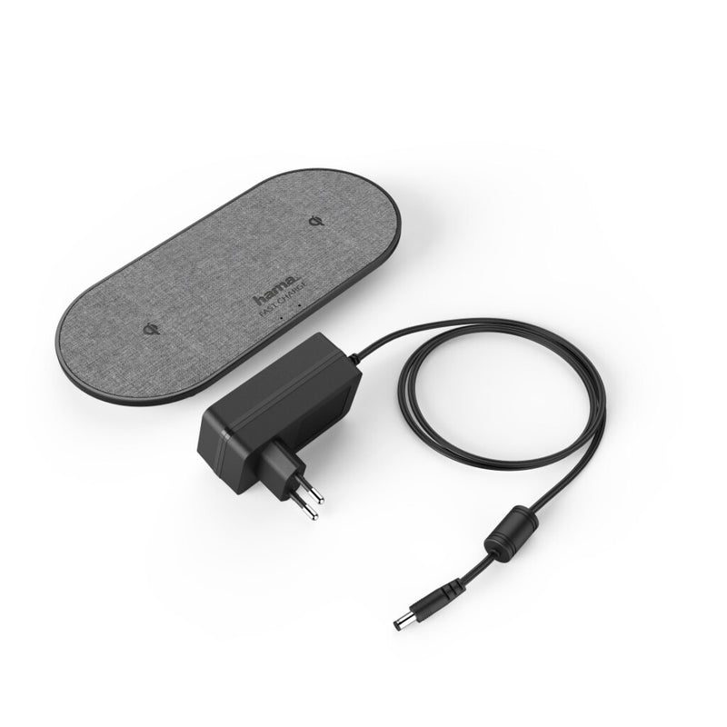 Load image into Gallery viewer, Hama draadloze oplader qi-fc10 duo zwart
