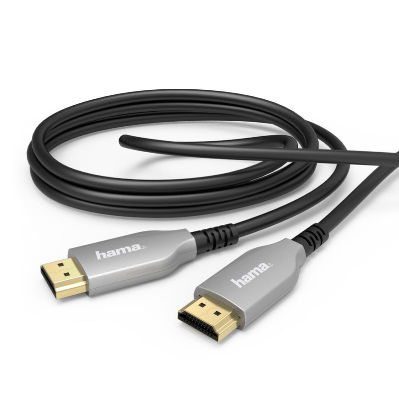 Load image into Gallery viewer, Hama optische actieve hdmi trade;-kabel stekker - stekker 4k verguld 10 m